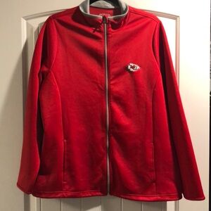 Kansas City Chiefs Zip Up Red Lightweight Jacket
